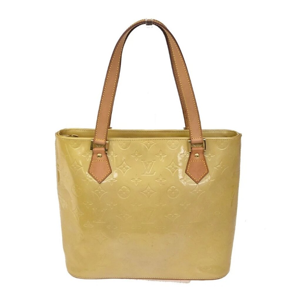LOUIS VUITTON Houston Shoulder Bag Monogram Vernis Leather Beige M91004 69ZA091